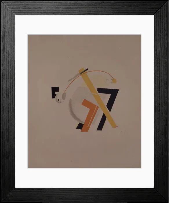 Framed Print : Old resident. Figurine for the opera Victory over the sun by A. Kruchenykh, 1920-1921. Artist: Lissitzky, El (1890-1941) Framed Print : Old resident. Figurine for the opera Victory over the sun by A. Kruchenykh, 1920-1921. Artist: Lissitzky, El (1890-1941)