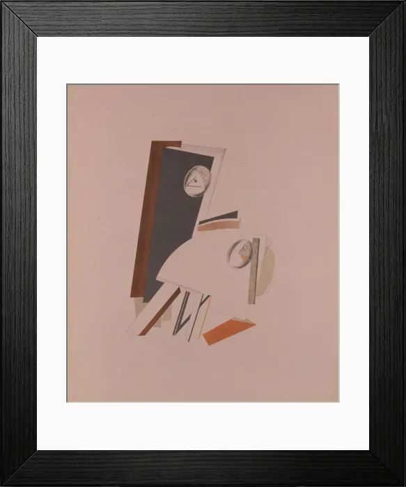 Framed Print : The cowards. Figurine for the opera Victory over the sun by A. Kruchenych, 1920-1921. Artist: Lissitzky, El (1890-1941) Framed Print : The cowards. Figurine for the opera Victory over the sun by A. Kruchenych, 1920-1921. Artist: Lissitzky, El (1890-1941)