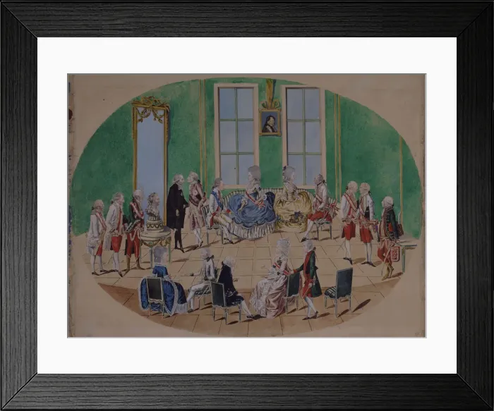 Framed Print : Grand Duke Pavel Petrovich and Grand Duchess Maria Fyodorovna in Vienna in 1782, 1782. Artist: Loeschenkohl, Johann Hieronymus (1753-1807) Framed Print : Grand Duke Pavel Petrovich and Grand Duchess Maria Fyodorovna in Vienna in 1782, 1782. Artist: Loeschenkohl, Johann Hieronymus (1753-1807)
