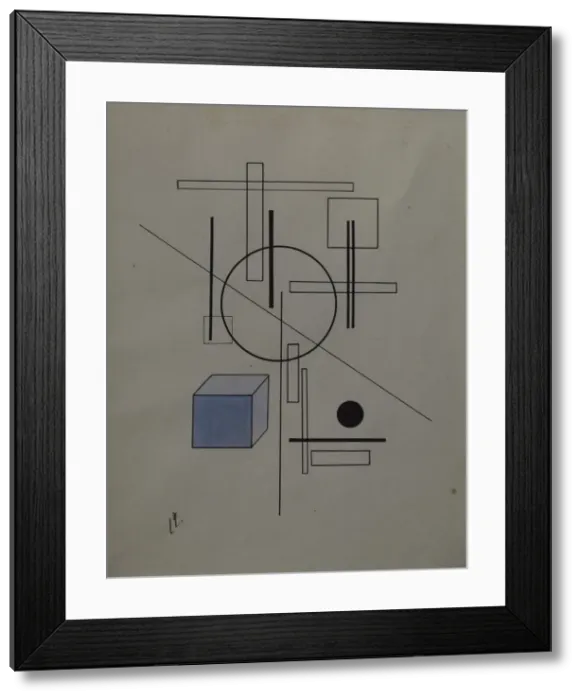 Framed Print : Composition, 1920. Artist: Lissitzky, El (1890-1941) Framed Print : Composition, 1920. Artist: Lissitzky, El (1890-1941)