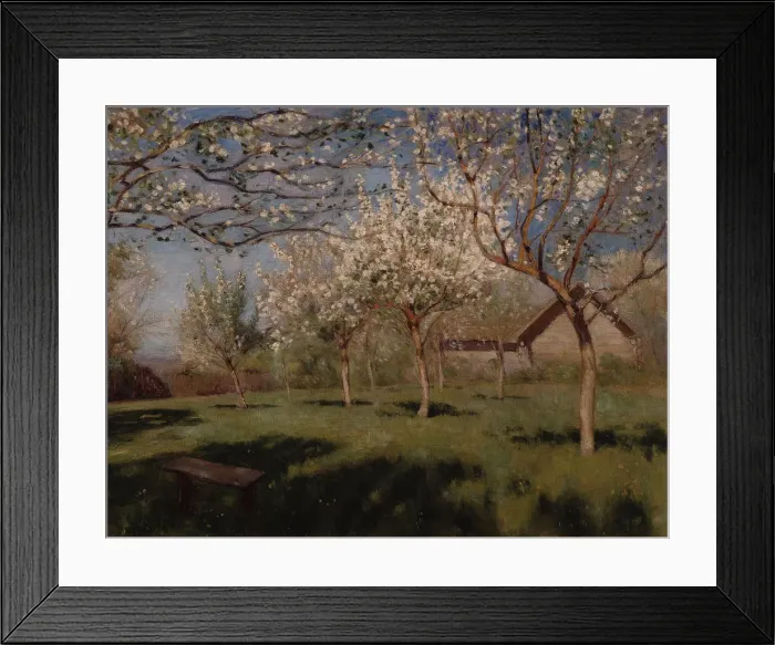 Framed Print : Apple trees blooming. Artist: Levitan, Isaak Ilyich (1860-1900) Framed Print : Apple trees blooming. Artist: Levitan, Isaak Ilyich (1860-1900)