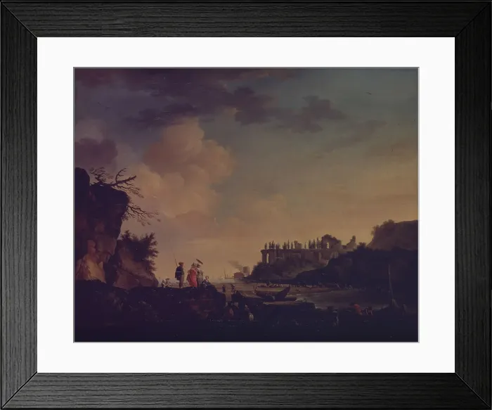 Framed Print : Ruins near the Mouth of a River, 1748. Artist: Vernet, Claude Joseph (1714-1789) Framed Print : Ruins near the Mouth of a River, 1748. Artist: Vernet, Claude Joseph (1714-1789)