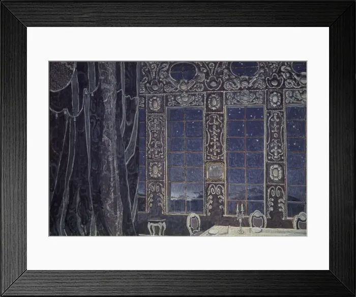 Framed Print : Stage design for the play Don Juan by J. -B. Molliere, 1910. Artist: Golovin, Alexander Yakovlevich (1863-1930) Framed Print : Stage design for the play Don Juan by J. -B. Molliere, 1910. Artist: Golovin, Alexander Yakovlevich (1863-1930)