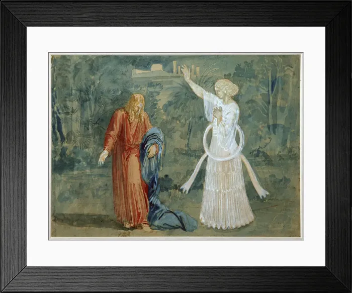 Framed Print : Christ in Gethsemane, End 1840s. Artist: Ivanov, Alexander Andreyevich (1806-1858) Framed Print : Christ in Gethsemane, End 1840s. Artist: Ivanov, Alexander Andreyevich (1806-1858)