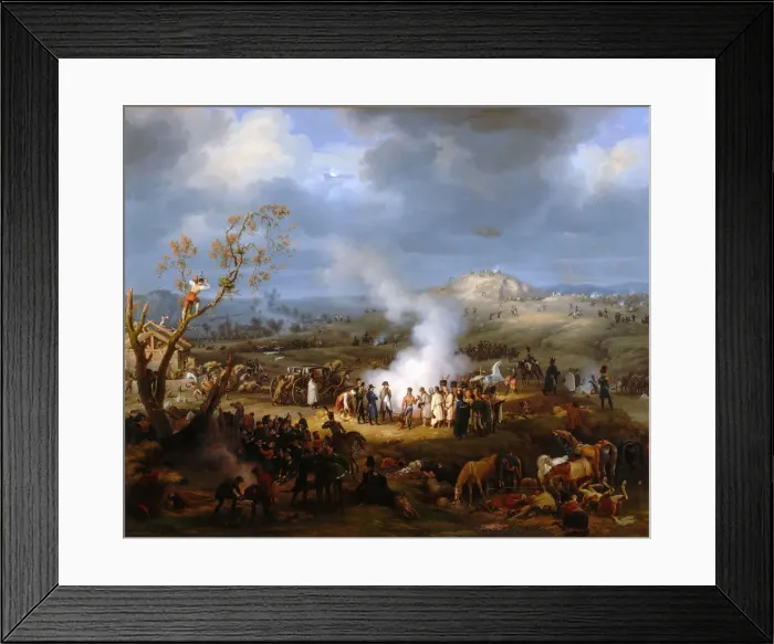 Framed Print : Napoleons bivouac on the eve of Austerlitz, 1 December 1805. Artist: Lejeune, Louis-Francois, Baron (1775-1848) Framed Print : Napoleons bivouac on the eve of Austerlitz, 1 December 1805. Artist: Lejeune, Louis-Francois, Baron (1775-1848)