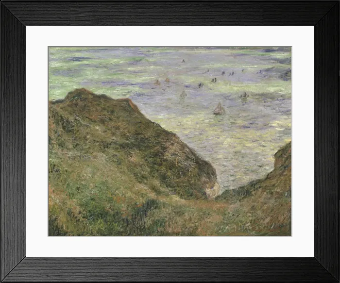 Framed Print : On the cliff at Pourville. Artist: Monet, Claude (1840-1926) Framed Print : On the cliff at Pourville. Artist: Monet, Claude (1840-1926)