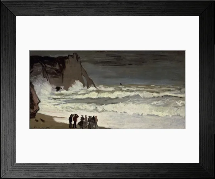 Framed Print : Grosse mer a Etretat. Artist: Monet, Claude (1840-1926) Framed Print : Grosse mer a Etretat. Artist: Monet, Claude (1840-1926)