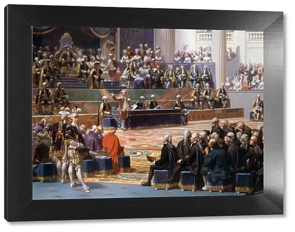 Opening of the Estates-General in Versailles, 5 May 1789. Artist: Couder, Auguste (1790-1873)
