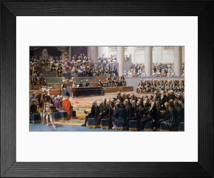 Framed Print : Opening of the Estates-General in Versailles, 5 May 1789. Artist: Couder, Auguste (1790-1873) Framed Print : Opening of the Estates-General in Versailles, 5 May 1789. Artist: Couder, Auguste (1790-1873)