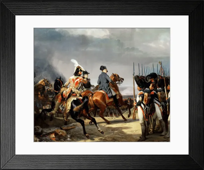 Framed Print : The Battle of Jena on 14 October 1806. Artist: Vernet, Horace (1789-1863) Framed Print : The Battle of Jena on 14 October 1806. Artist: Vernet, Horace (1789-1863)