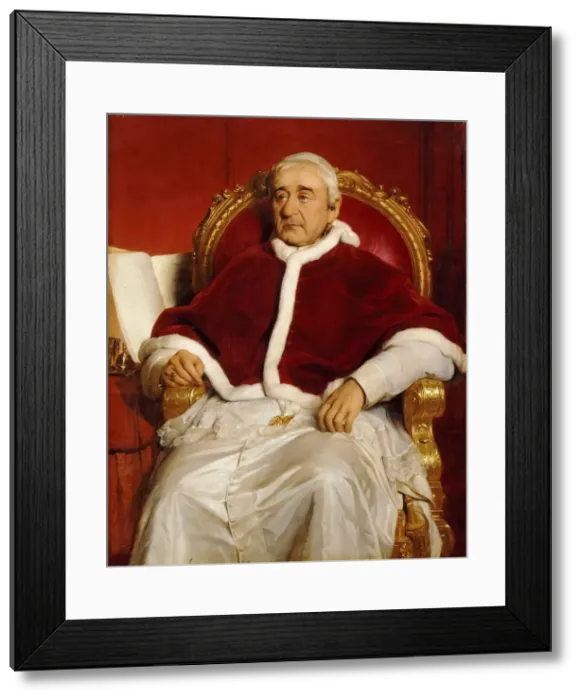 Framed Print : Portrait of Pope Gregory XVI (1765-1846). Artist: Delaroche, Paul Hippolyte (1797-1856) Framed Print : Portrait of Pope Gregory XVI (1765-1846). Artist: Delaroche, Paul Hippolyte (1797-1856)