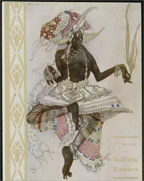 Title page of Souvenir program for Ballets Russes. Artist: Bakst, Leon (1866-1924)