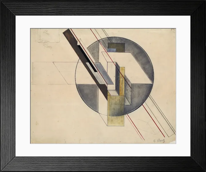 Framed Print : Construction, 1921. Artist: Klutsis, Gustav (1895-1938) Framed Print : Construction, 1921. Artist: Klutsis, Gustav (1895-1938)