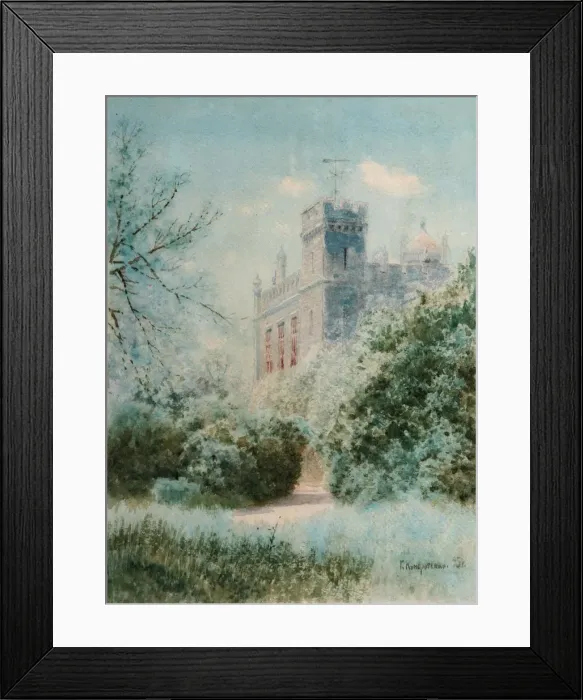 Framed Print : The Vorontsovsky Palace. Crimea, 1895. Artist: Kondratenko, Gavriil Pavlovich (1854-1924) Framed Print : The Vorontsovsky Palace. Crimea, 1895. Artist: Kondratenko, Gavriil Pavlovich (1854-1924)
