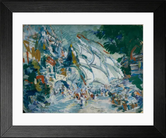 Framed Print : Stage design for the opera Sadko by N. Rimsky-Korsakov, 1906. Artist: Korovin, Konstantin Alexeyevich (1861-1939) Framed Print : Stage design for the opera Sadko by N. Rimsky-Korsakov, 1906. Artist: Korovin, Konstantin Alexeyevich (1861-1939)