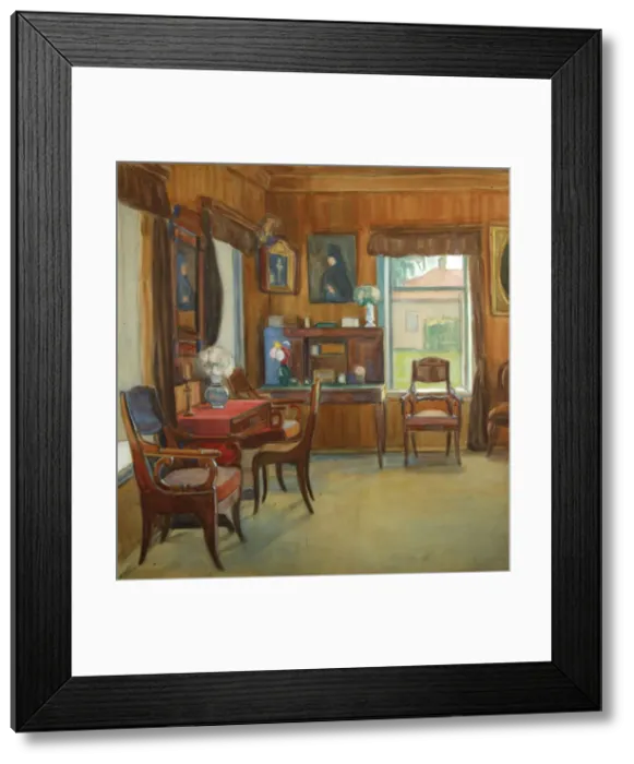 Framed Print : Interior in the House in Chegodayevo Village, 1900s. Artist: Korovina, Olga Nikolayevna (active 1900s) Framed Print : Interior in the House in Chegodayevo Village, 1900s. Artist: Korovina, Olga Nikolayevna (active 1900s)