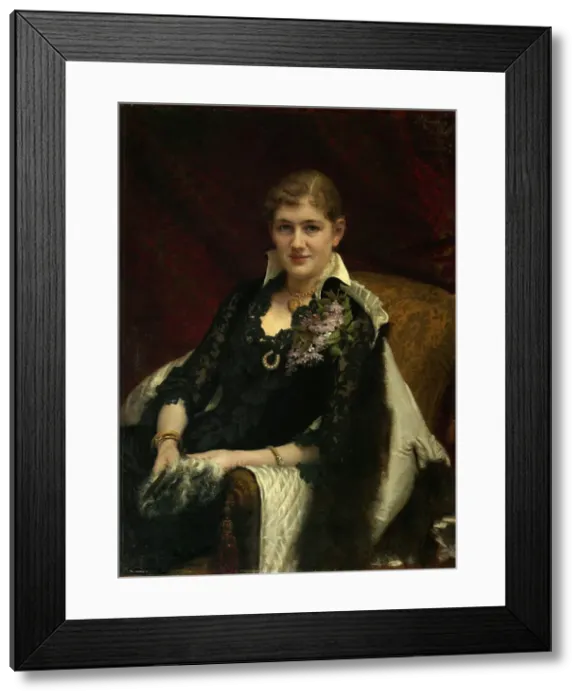 Framed Print : Portrait of Y. A. Voeykova, 1882. Artist: Kramskoi, Ivan Nikolayevich (1837-1887) Framed Print : Portrait of Y. A. Voeykova, 1882. Artist: Kramskoi, Ivan Nikolayevich (1837-1887)
