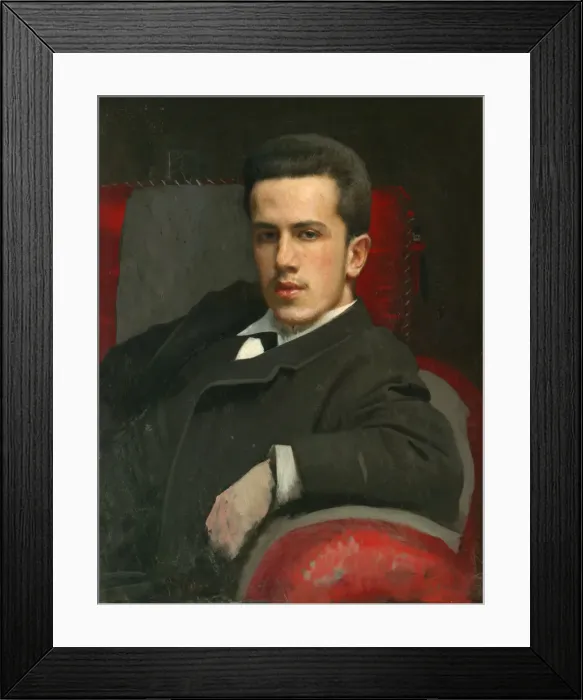 Framed Print : Portrait of Anatoly Kramskoy, the Artists Son, 1882. Artist: Kramskoi, Ivan Nikolayevich (1837-1887) Framed Print : Portrait of Anatoly Kramskoy, the Artists Son, 1882. Artist: Kramskoi, Ivan Nikolayevich (1837-1887)