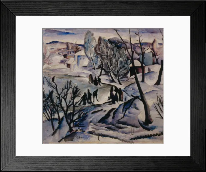Framed Print : Winter. Frozen Pond, 1923-1924. Artist: Kravchenko, Alexei Ilyich (1889-1940) Framed Print : Winter. Frozen Pond, 1923-1924. Artist: Kravchenko, Alexei Ilyich (1889-1940)