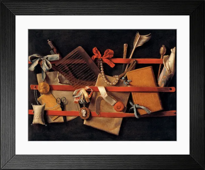 Framed Print : Trompe-l??il. Artist: Hoogstraten, Samuel Dirksz, van (1627-1678) Framed Print : Trompe-l??il. Artist: Hoogstraten, Samuel Dirksz, van (1627-1678)