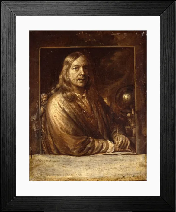 Framed Print : Self-Portrait. Artist: Hoogstraten, Samuel Dirksz, van (1627-1678) Framed Print : Self-Portrait. Artist: Hoogstraten, Samuel Dirksz, van (1627-1678)