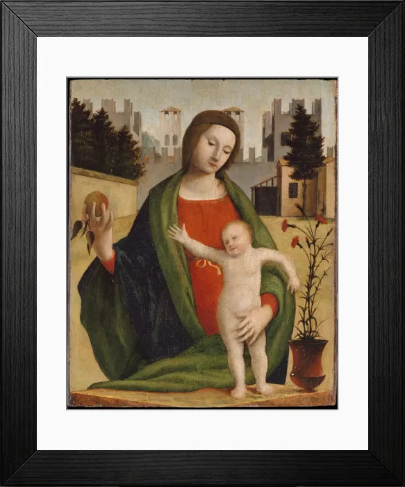 Framed Print : Madonna and Child. Artist: Bramantino (1465-1530) Framed Print : Madonna and Child. Artist: Bramantino (1465-1530)