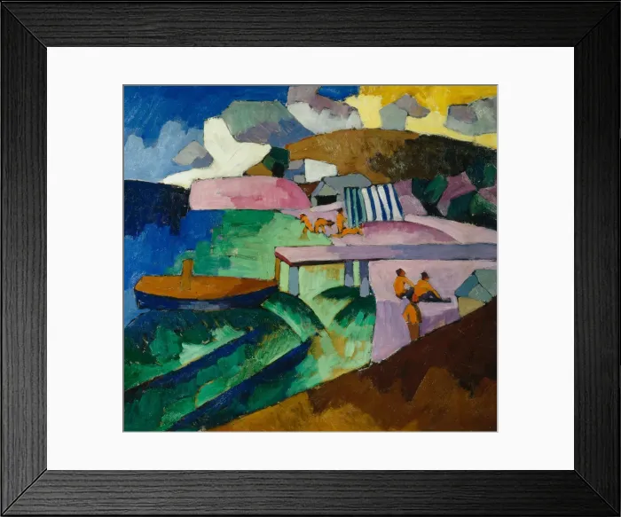 Framed Print : Seashore, 1912. Artist: Lentulov, Aristarkh Vasilyevich (1882-1943) Framed Print : Seashore, 1912. Artist: Lentulov, Aristarkh Vasilyevich (1882-1943)