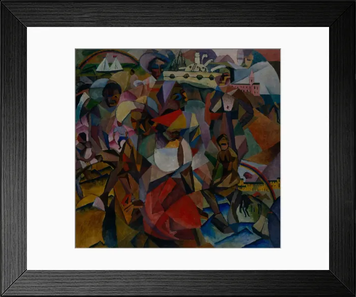 Framed Print : The study of symbolic similarities in the portrait of Marianna Lentulova, 1912. Artist: Lentulov, Aristarkh Vasilyevich (1882-1943) Framed Print : The study of symbolic similarities in the portrait of Marianna Lentulova, 1912. Artist: Lentulov, Aristarkh Vasilyevich (1882-1943)