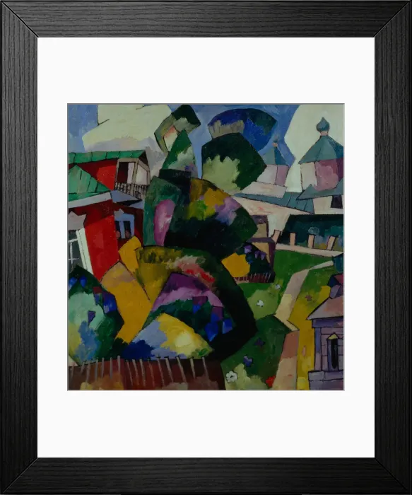 Framed Print : Landscape, 1900s-1910s. Artist: Lentulov, Aristarkh Vasilyevich (1882-1943) Framed Print : Landscape, 1900s-1910s. Artist: Lentulov, Aristarkh Vasilyevich (1882-1943)