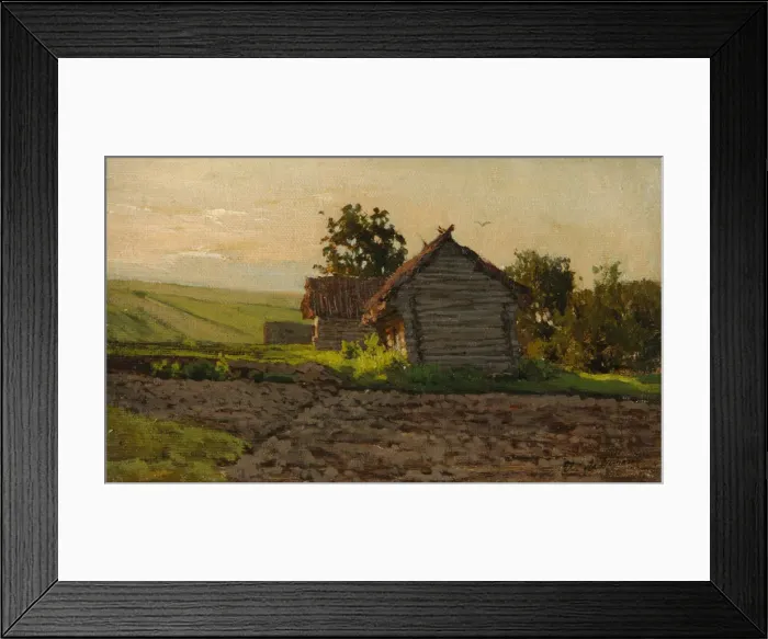 Framed Print : Slobodka, 1884. Artist: Levitan, Isaak Ilyich (1860-1900) Framed Print : Slobodka, 1884. Artist: Levitan, Isaak Ilyich (1860-1900)
