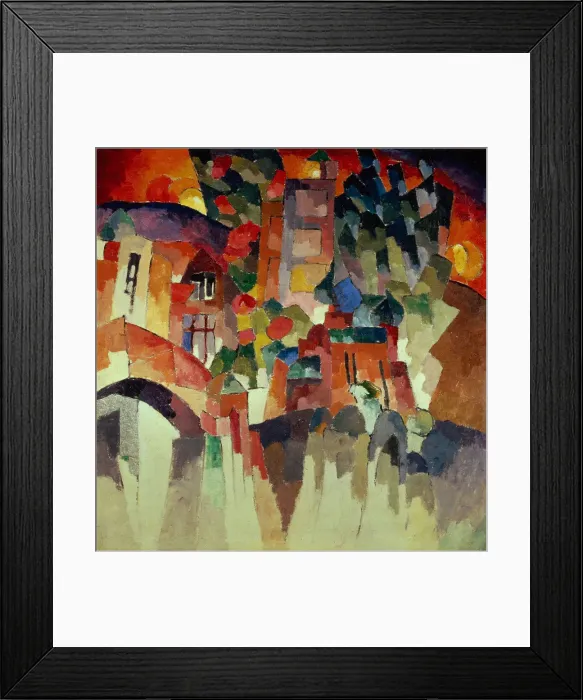 Framed Print : Kislovodsk Landscape (Landscape with Gates), 1913. Artist: Lentulov, Aristarkh Vasilyevich (1882-1943) Framed Print : Kislovodsk Landscape (Landscape with Gates), 1913. Artist: Lentulov, Aristarkh Vasilyevich (1882-1943)
