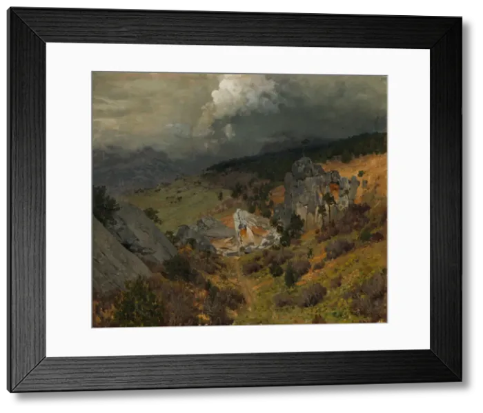 Framed Print : In the Crimean mountains, 1886. Artist: Levitan, Isaak Ilyich (1860-1900)