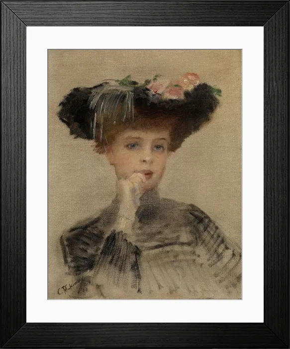 Framed Print : La Parisienne, 1902. Artist: Makovsky, Konstantin Yegorovich (1839-1915) Framed Print : La Parisienne, 1902. Artist: Makovsky, Konstantin Yegorovich (1839-1915)