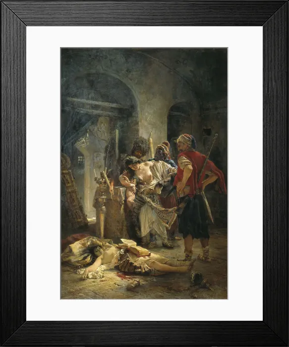 Framed Print : The Bulgarian Martyresses, 1877. Artist: Makovsky, Konstantin Yegorovich (1839-1915) Framed Print : The Bulgarian Martyresses, 1877. Artist: Makovsky, Konstantin Yegorovich (1839-1915)