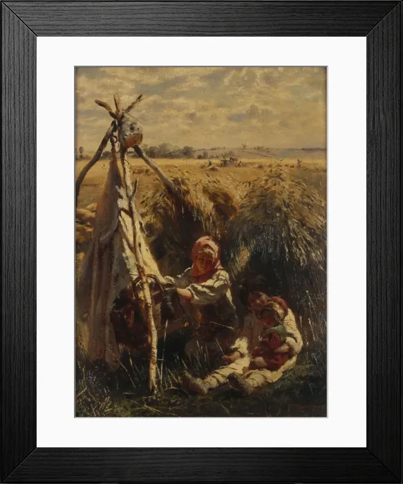 Framed Print : Children in the Fields, 1870. Artist: Makovsky, Konstantin Yegorovich (1839-1915) Framed Print : Children in the Fields, 1870. Artist: Makovsky, Konstantin Yegorovich (1839-1915)