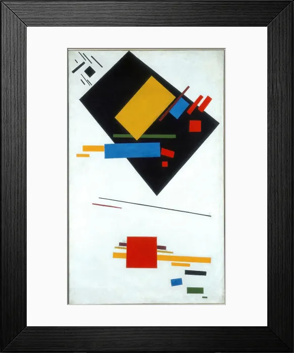 Framed Print : Suprematist painting (Black Trapezoid and Red Square), 1915. Artist: Malevich, Kasimir Severinovich (1878-1935) Framed Print : Suprematist painting (Black Trapezoid and Red Square), 1915. Artist: Malevich, Kasimir Severinovich (1878-1935)