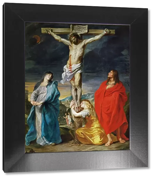The Crucified Christ with the Virgin Mary, Saints John the Baptist and Mary Magdalene. Artist: Dyck, Sir Anthony van (1599-1641)