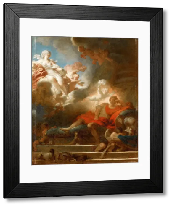 Framed Print : The Warriors Dream of Love. Artist: Fragonard, Jean Honore (1732-1806) Framed Print : The Warriors Dream of Love. Artist: Fragonard, Jean Honore (1732-1806)