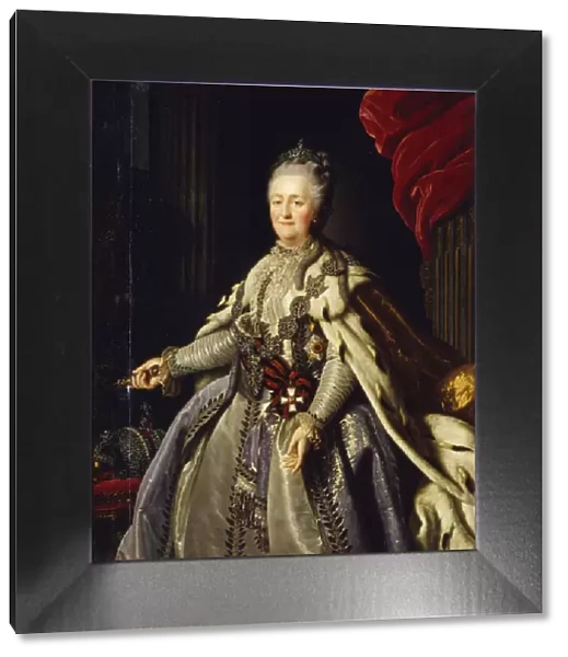 Portrait of Empress Catherine II (1729-1796). Artist: Anonymous