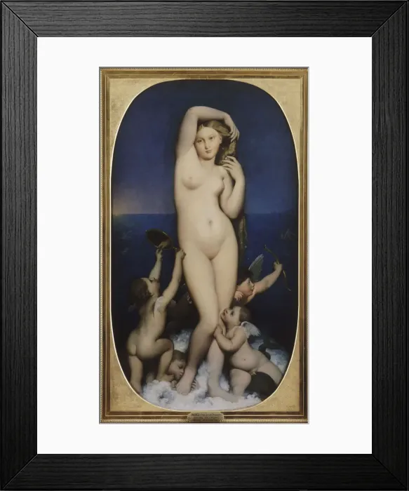 Framed Print : Venus Anadyomene. Artist: Ingres, Jean Auguste Dominique (1780-1867) Framed Print : Venus Anadyomene. Artist: Ingres, Jean Auguste Dominique (1780-1867)