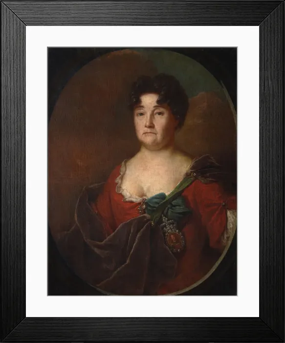 Framed Print : Portrait of Countess Anastasia Petrovna Golitsyna (1665-1729), nee Prozorovskaya, 1728. Artist: Matveyev, Andrei Matveyevich (1701-1739) Framed Print : Portrait of Countess Anastasia Petrovna Golitsyna (1665-1729), nee Prozorovskaya, 1728. Artist: Matveyev, Andrei Matveyevich (1701-1739)