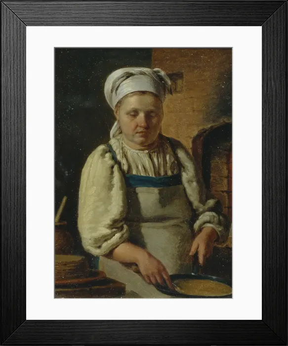 Framed Print : Cook, 1835. Artist: Mikhaylov, Grigori Karpovich (1814-1867) Framed Print : Cook, 1835. Artist: Mikhaylov, Grigori Karpovich (1814-1867)
