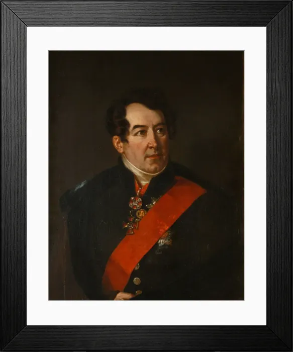 Framed Print : Portrait of the Poet Dmitri Osipovich Baranov (1773-1834), End 1820s. Artist: Mitoire, Benois Charles (?-after 1830) Framed Print : Portrait of the Poet Dmitri Osipovich Baranov (1773-1834), End 1820s. Artist: Mitoire, Benois Charles (?-after 1830)