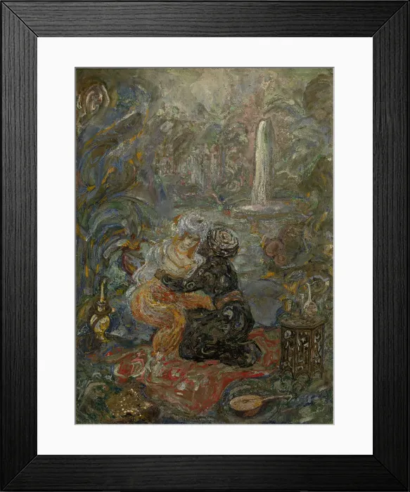 Framed Print : Oriental Scene. Artist: Millioti, Vasili Dmitrievich (1875-1943) Framed Print : Oriental Scene. Artist: Millioti, Vasili Dmitrievich (1875-1943)