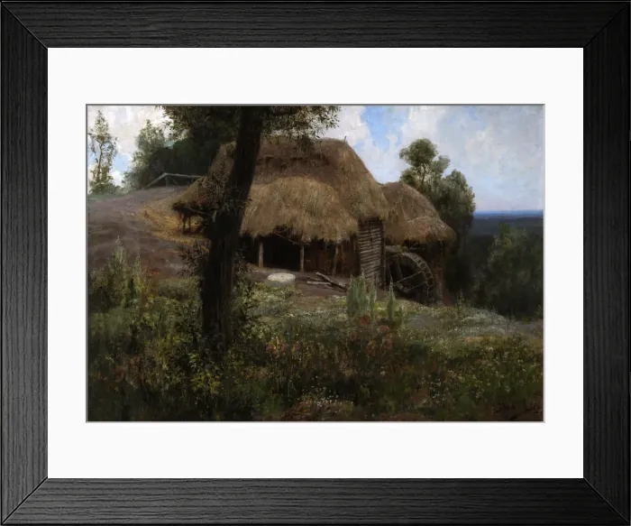 Framed Print : Old mill, 1893. Artist: Polenov, Vasili Dmitrievich (1844-1927)