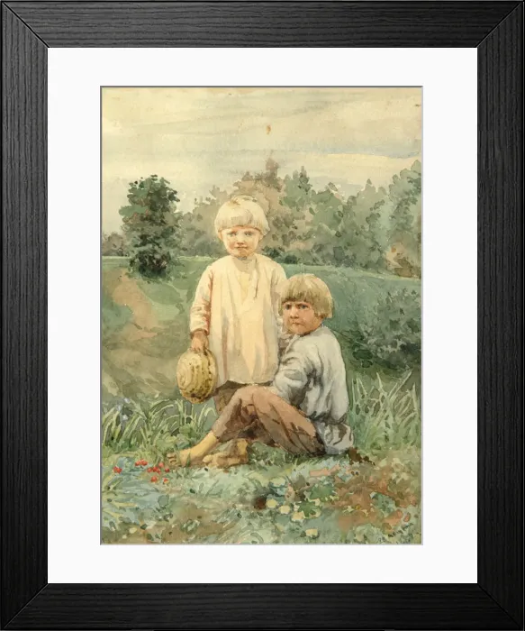 Framed Print : 1882. Artist: Polenova, Elena Dmitryevna (1850-1898) Framed Print : 1882. Artist: Polenova, Elena Dmitryevna (1850-1898)
