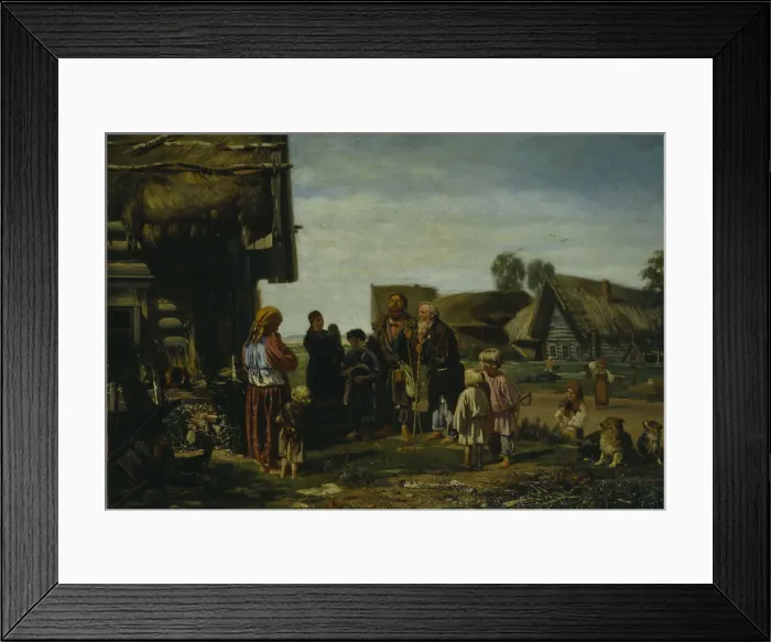 Framed Print : The Pilgrims, 1870. Artist: Pryanishnikov, Illarion Mikhailovich (1840-1894) Framed Print : The Pilgrims, 1870. Artist: Pryanishnikov, Illarion Mikhailovich (1840-1894)