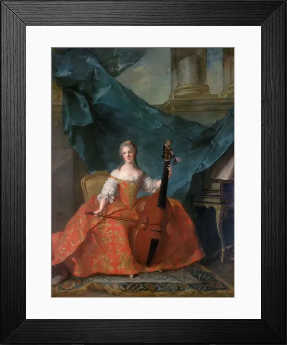 Framed Print : Princess Anne Henriette of France (1727-1752). Artist: Nattier, Jean-Marc (1685-1766) Framed Print : Princess Anne Henriette of France (1727-1752). Artist: Nattier, Jean-Marc (1685-1766)