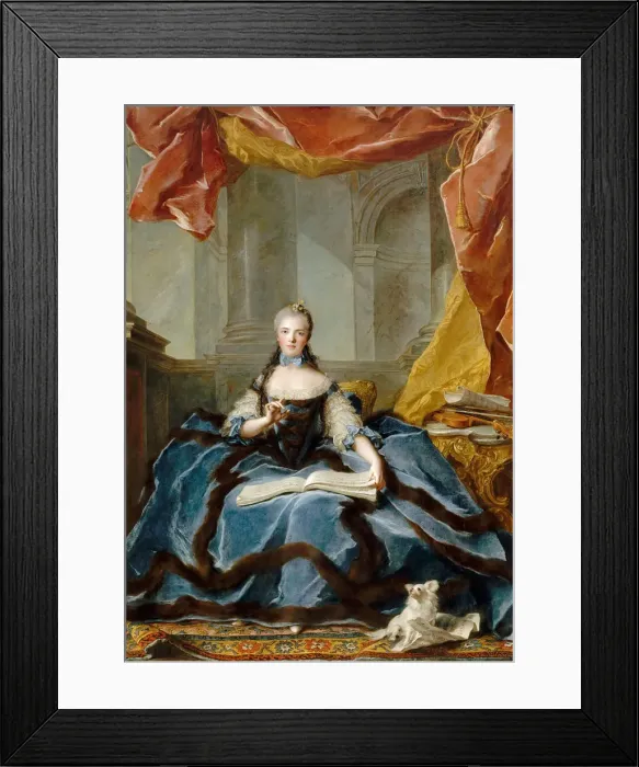 Framed Print : Princess Marie Adelaide of France (1732-1800). Artist: Nattier, Jean-Marc (1685-1766) Framed Print : Princess Marie Adelaide of France (1732-1800). Artist: Nattier, Jean-Marc (1685-1766)
