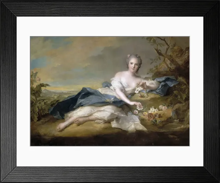 Framed Print : Princess Anne Henriette of France (1727-1752). Artist: Nattier, Jean-Marc (1685-1766) Framed Print : Princess Anne Henriette of France (1727-1752). Artist: Nattier, Jean-Marc (1685-1766)